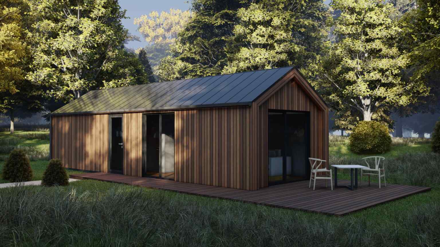 Insulated SIP Summer House Dzeus, 34 m² siphouse
