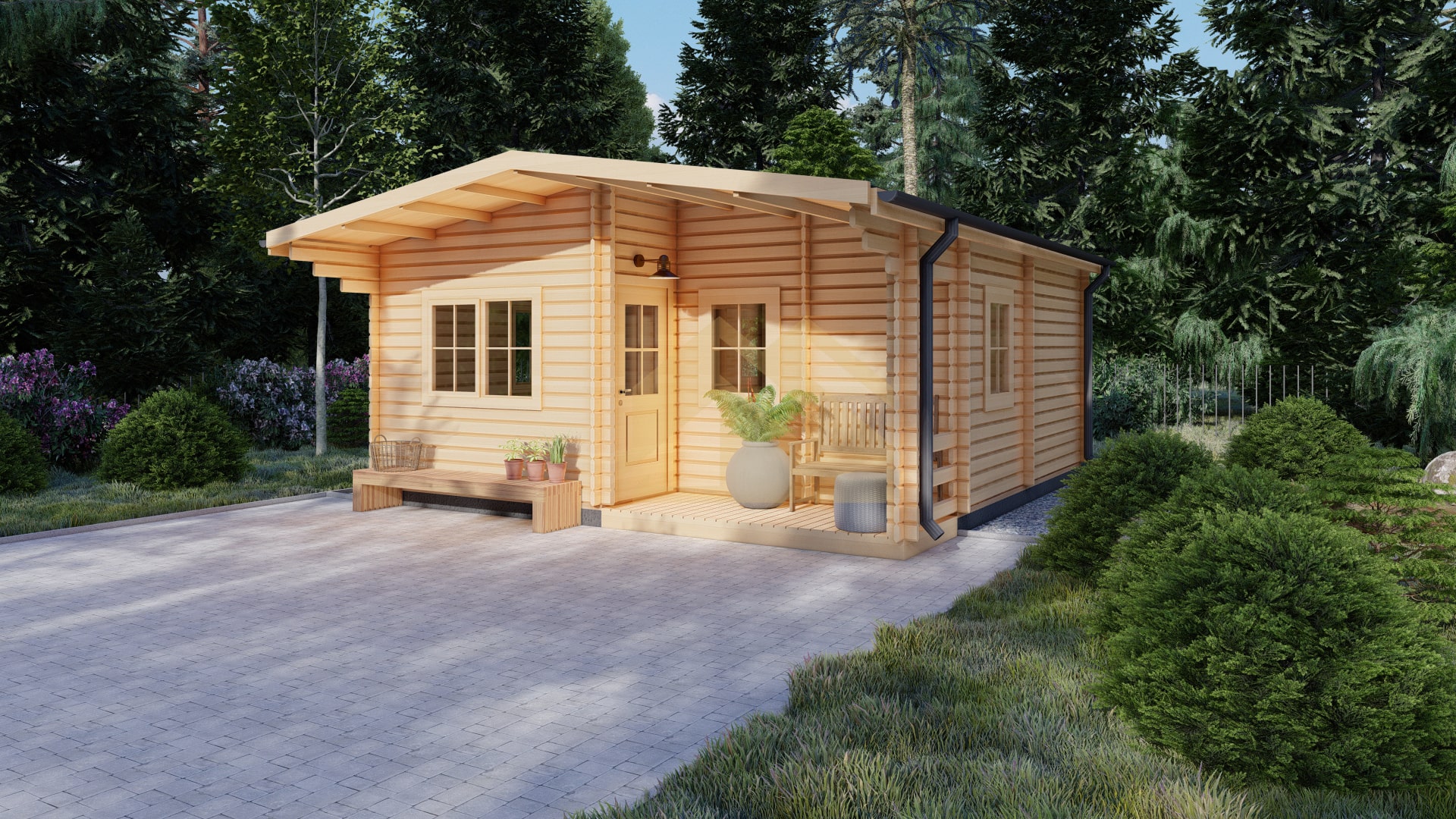 Log Cabin Office Anthracite, 3×5, 15 m² 10