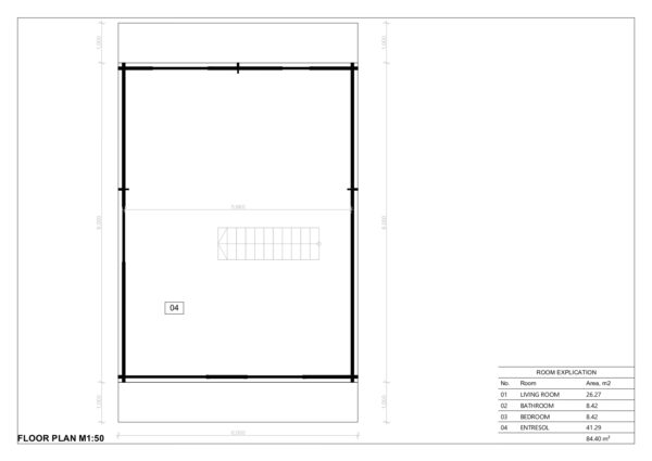 residential log cabin 44mm berenike 01 plan