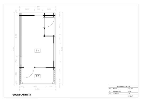 residential log cabin plan