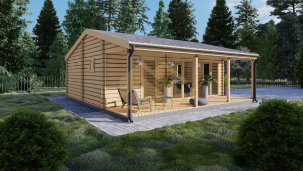 log cabin with terrace houston 01