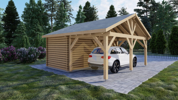 single carport with shed togiak 01
