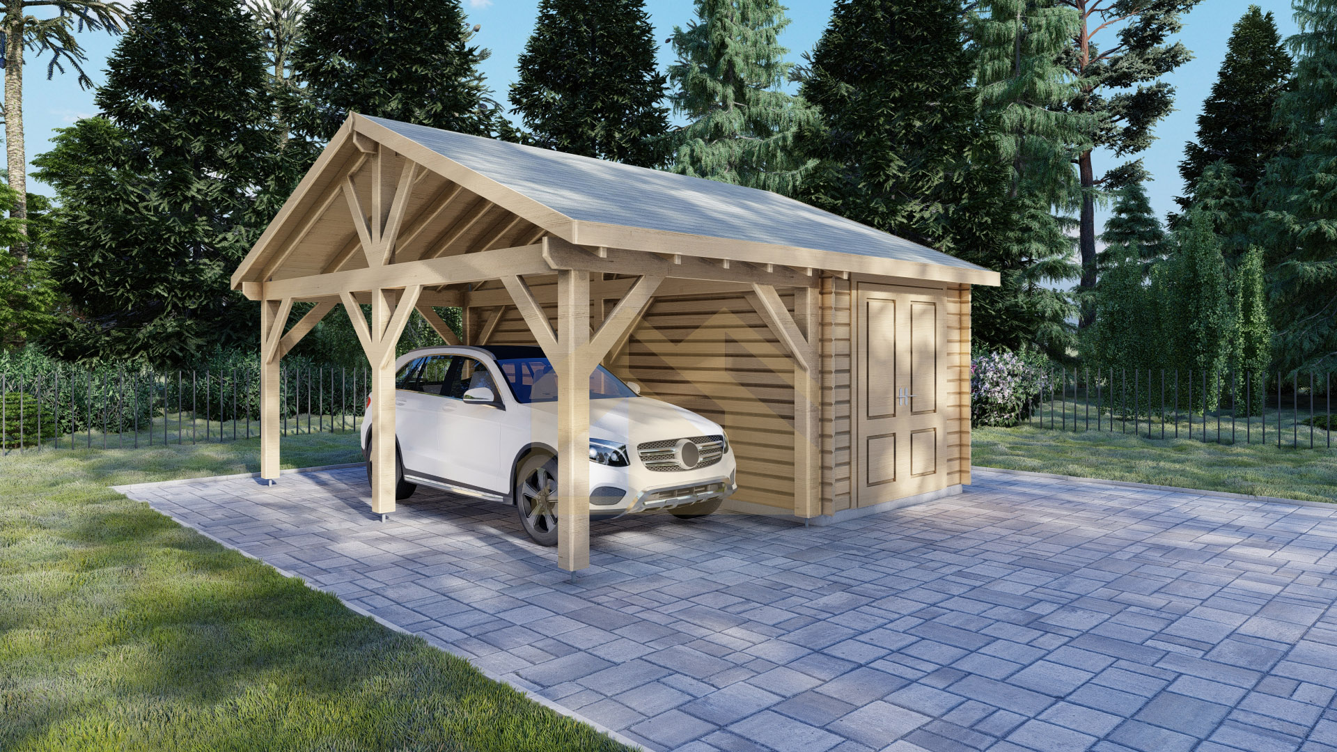 single carport with shed togiak 02