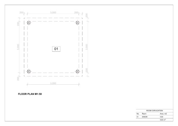 wooden outdoor gazebo teller plan