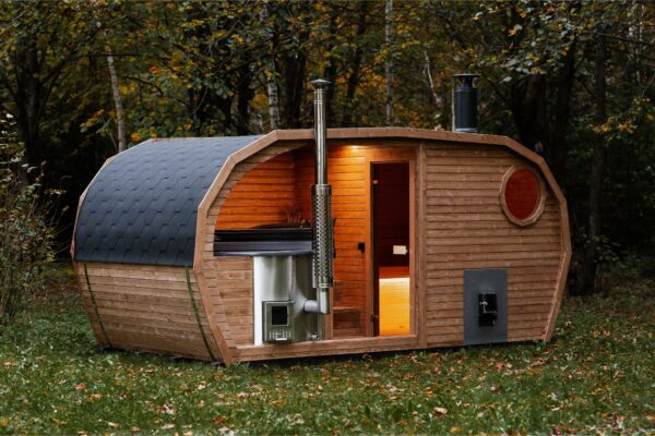 2-in-1 Outdoor Sauna + Hot Tub 4.9M x 2.45M, Ostend