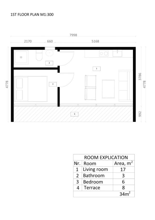 Contemporary Garden Office Doha, 34 m²