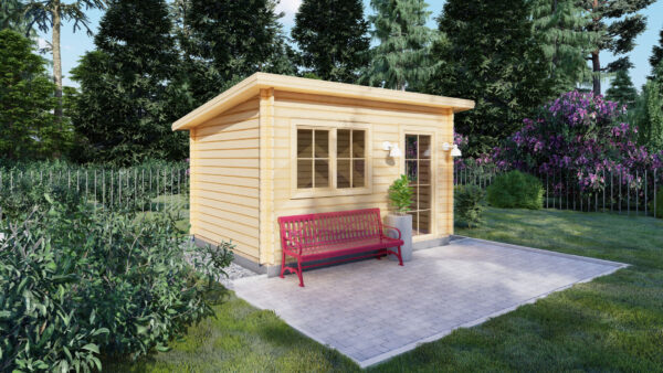 Wooden House Williem 44mm, 12 M²