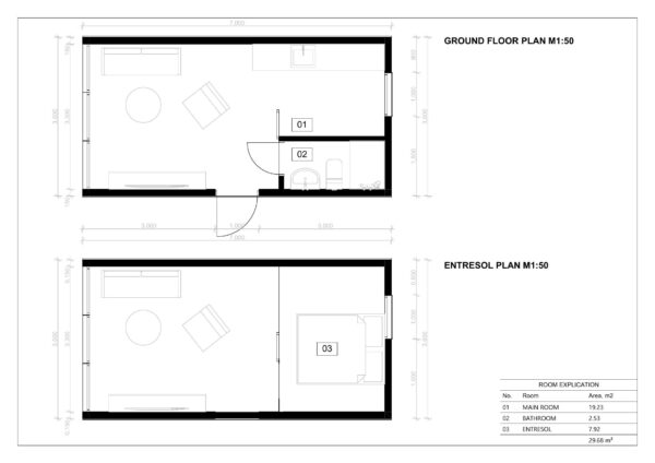 Fully Installed Mobile House Edward 3.6×7, 30 M²