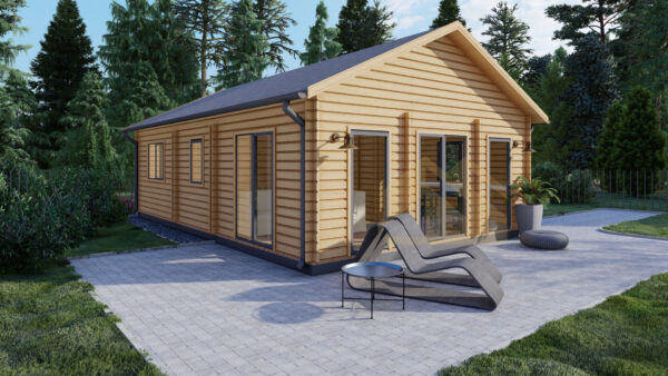 Wooden Summer House Marteen 44mm, 53 M²