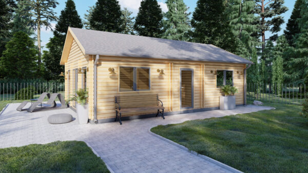 Wooden Summer House Marteen 44mm, 53 M²