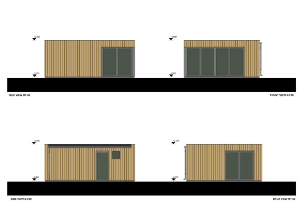 Granny Annexe Olivier (34 mm + cladding), 30m²