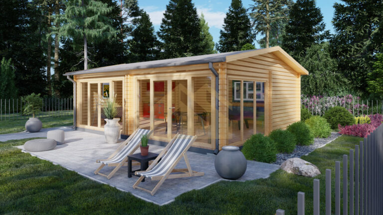 Wooden Summer House Anouk 44mm, 47 M²