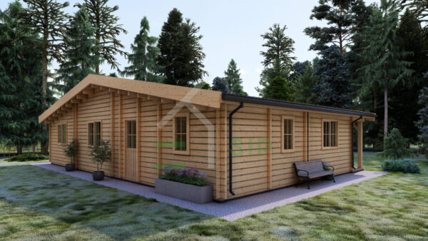 Log Cabin Tess,  (  44+44mm), 100m²