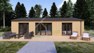 Wooden House Lotte (Insulated 44 mm + cladding), 63 m²