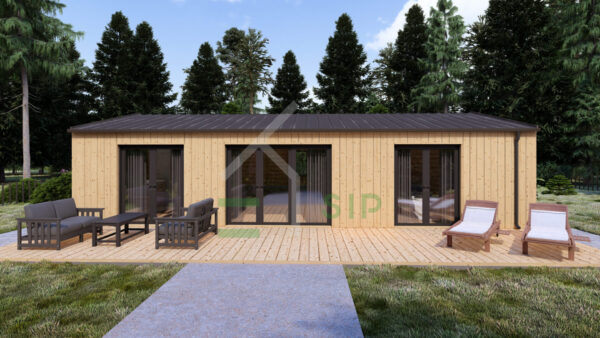 Wooden House Lotte (Insulated 44 mm + cladding), 63 m²