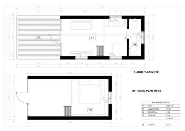 Summer House With Veranda Tbilisi, 28 m²