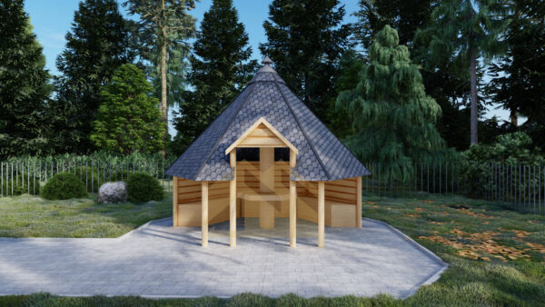 BBQ Hut Alaska 44mm, 3.8×3.8, 14M²