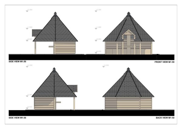 BBQ Hut Alaska 44mm, 3.8×3.8, 14M²