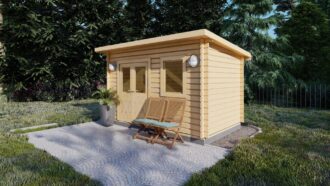 Garden Log Cabin Adriana, 44mm, 18 m²