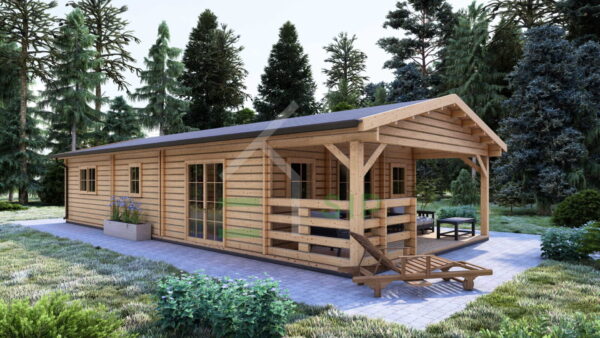 Log Cabin Esmee (Insulated, 44+44 mm), 63m²