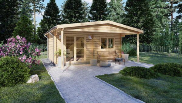 Log Cabin Pieter, 44mm, 36m²