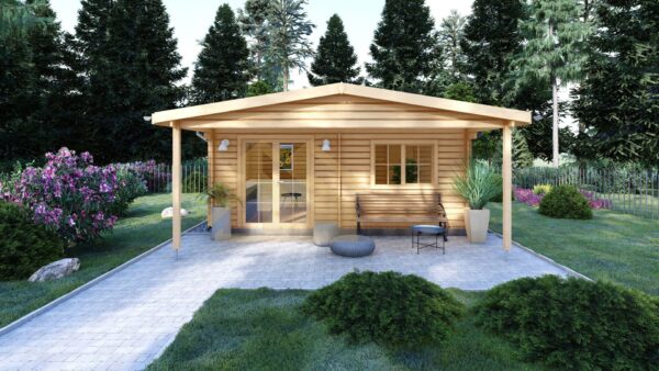 Log Cabin Pieter, 44mm, 36m²