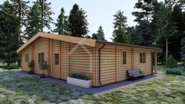 Log Cabin Tess (Insulated, 44+44mm), 100m²