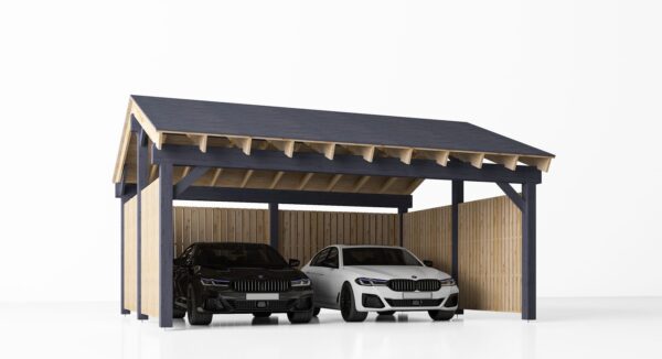 Double Wooden Carport Subaru SP, 6×6, 36m²