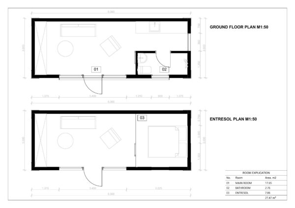 Fully Installed Mobile Home Mary 3×8, 24 M²