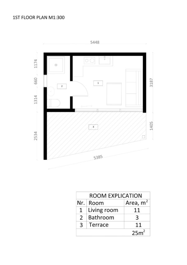 Garden Office Room Dakar, 25 m²