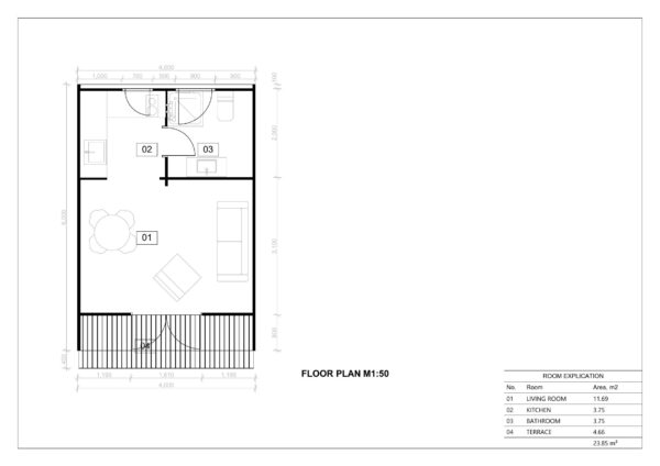 Garden Pod Eagle 44mm, 4×6, 24 M²