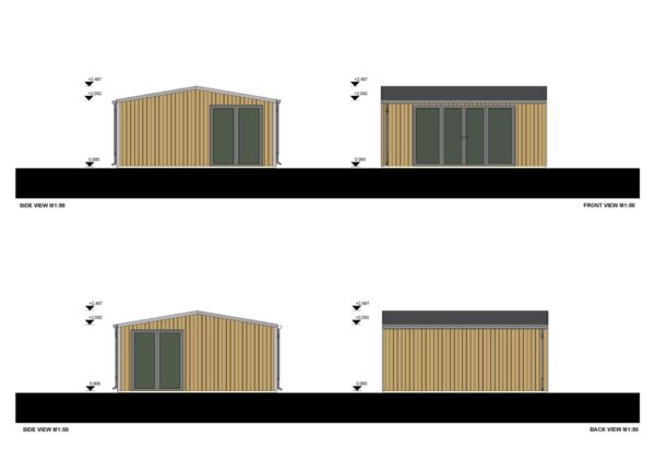 Granny Annexe Thomas (34 mm + cladding), 25m²