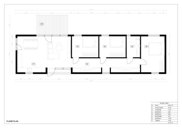 Prefabricated House Frigg (SIP Insulated) 81m²