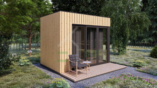 Wooden Garden Room Evi (Insulated, 34 mm + cladding), 6m²