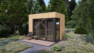 Wooden Garden Room Evi (Insulated, 34 mm + cladding), 6m²