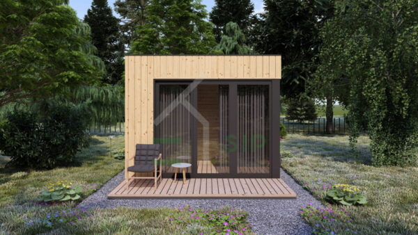 Wooden Garden Room Evi (Insulated, 34 mm + cladding), 6m²