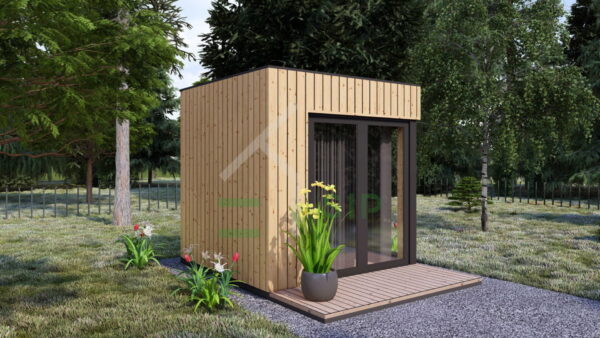 Wooden Garden Room Lot (Insulated 34 mm + cladding), 4m²