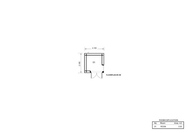 Wooden Garden Room Lot (Insulated 34 mm + cladding), 4m²