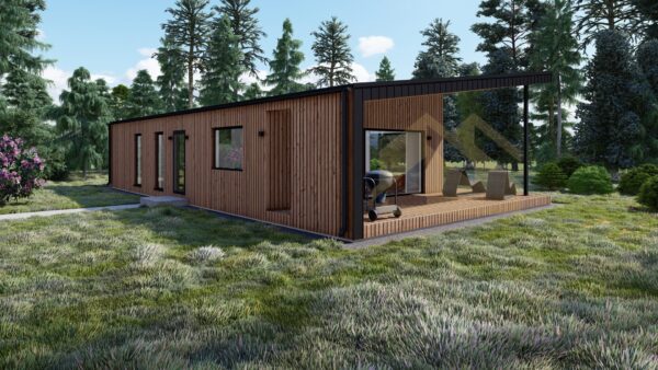 Insulated Summer House With Veranda Hadrian, 80 m²