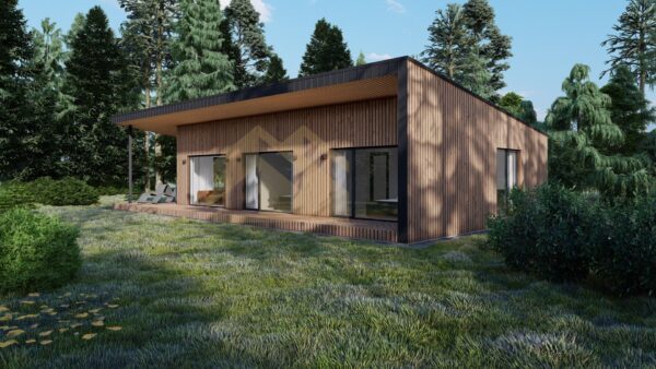 Insulated Summer House With Veranda Hadrian, 80 m²