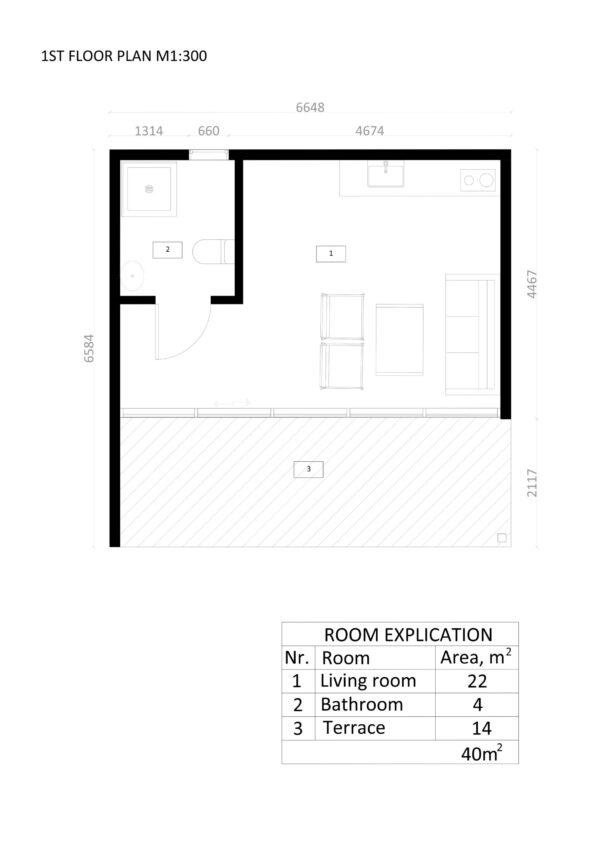 Large Garden Room Ankara, 40 m²