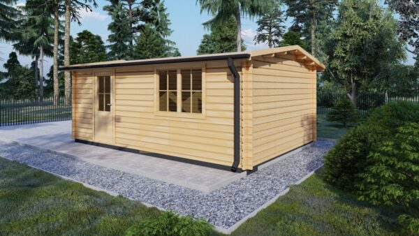 Log Cabin Garage Alesund, 24 m²