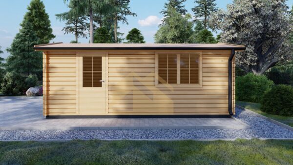 Log Cabin Garage Alesund, 24 m²