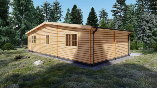 Log Cabin House With Loft 44mm Seleukus, 72 M²