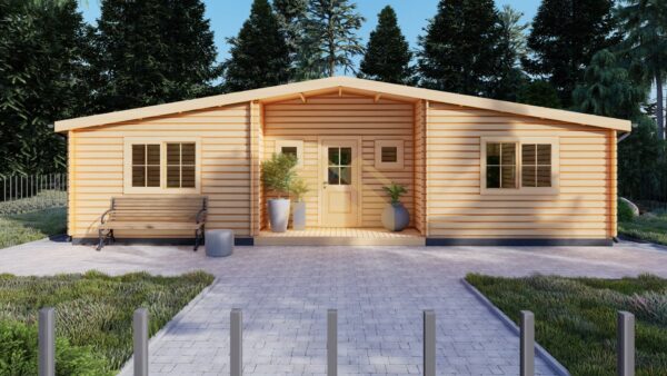 Log Cabin House With Loft 44mm Seleukus, 72 M²