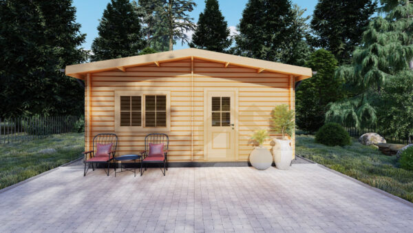 Log Cabin Office Caesarius, 37 M²