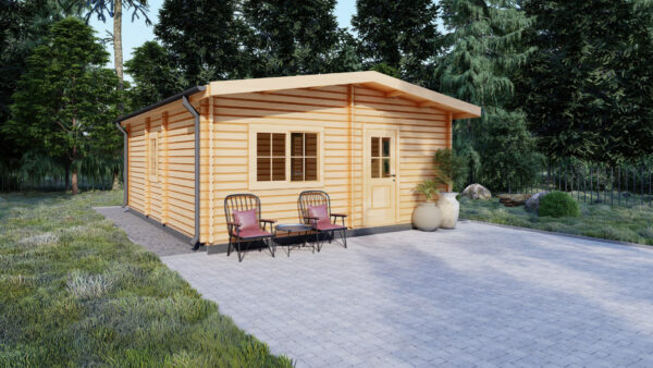 Log Cabin Office Caesarius, 37 M²