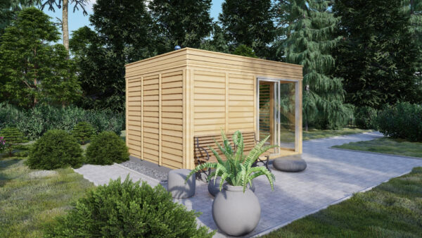 Modern Sauna William, 3×4, 12 m²