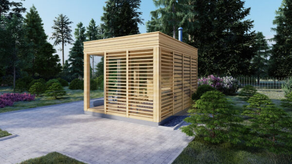 Modern Sauna William, 3×4, 12 m²