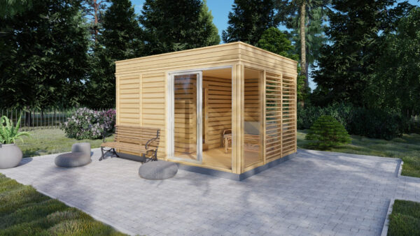 Modern Sauna William, 3×4, 12 m²